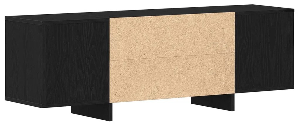 TV szekrény fekete tölgy 120x30x40,5 cm összeszerelve