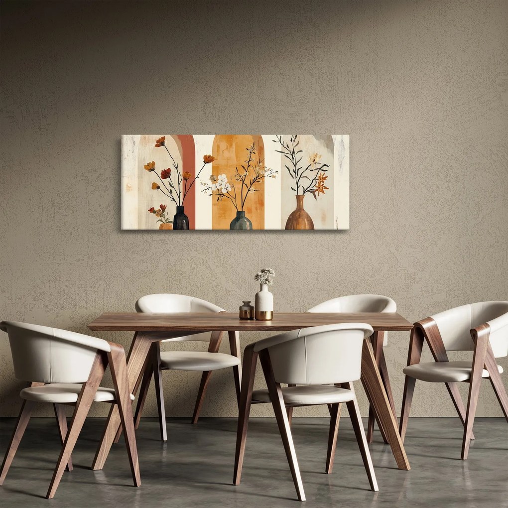 Kép - Vázák boltívekben (120x50 cm)