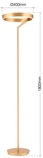 Orion - LED fényerőszabályozható állólámpa KOLK LED/40W/230V 2700/4000K arany