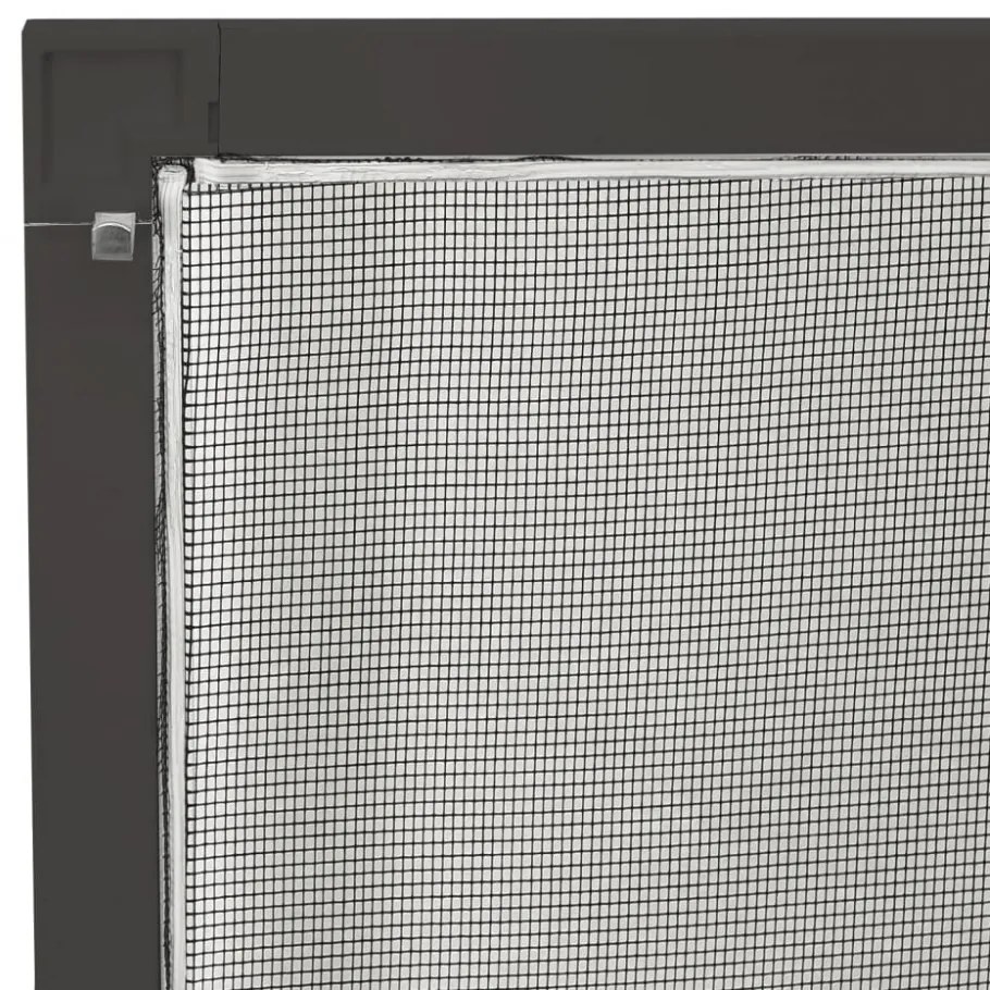 antracitszürke ablakszúnyogháló 90x120 cm