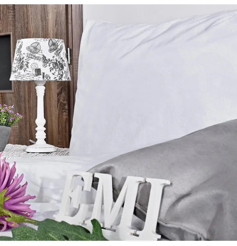 EMI Benard fehér ágyneműhuzat, A kibővített egyszemélyes ágy szett tartalma: 1x 140x220 + 1x 70x90