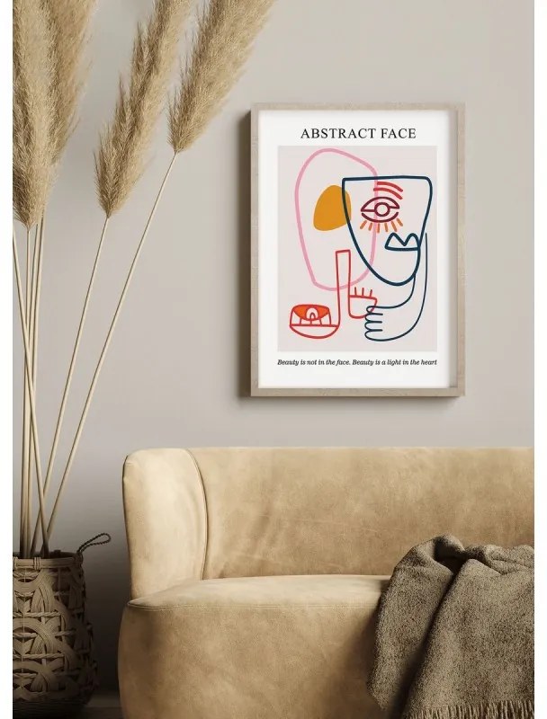 Abstract colorful faces no.2 kép