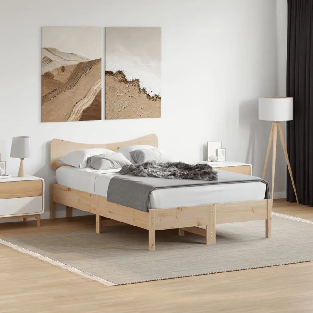 tömör fenyőfa fejtámla 135 cm