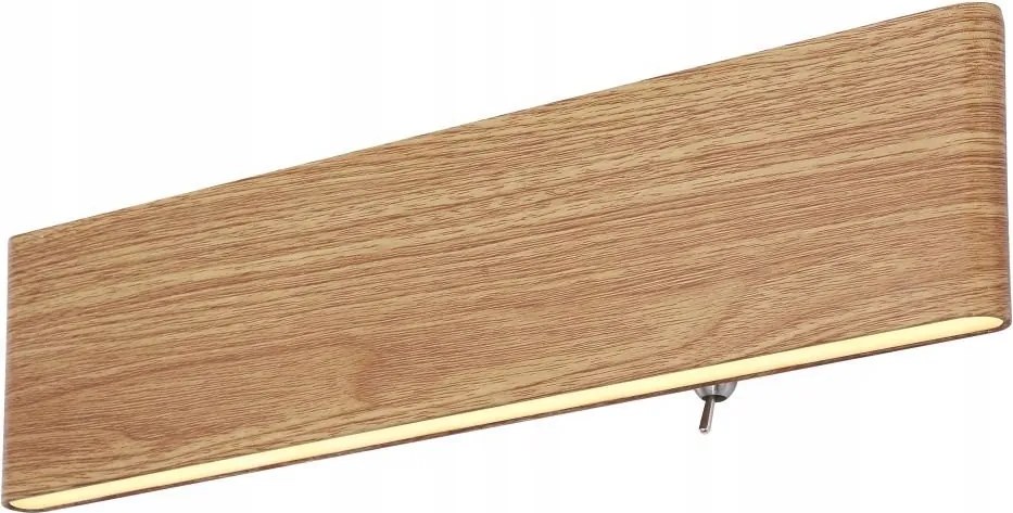 Siegfried fából készült fali lámpa kapcsolóval