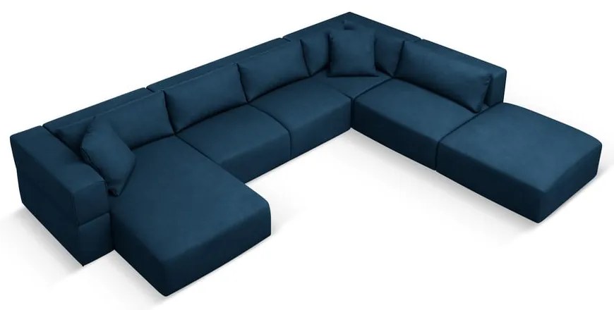 Kék sarokkanapé (jobb oldali-"U" alakú) Esther – Milo Casa