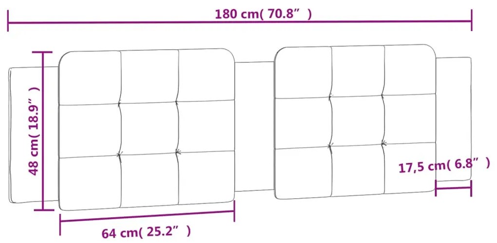 fehér műbőr fejtámla párna 180 cm