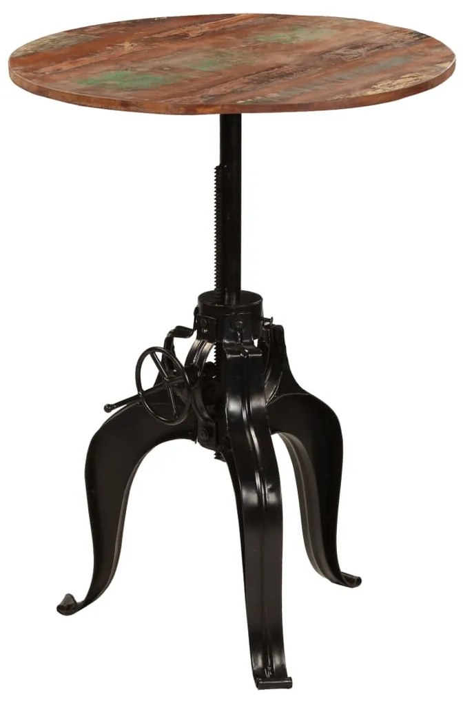 Újrahasznosított tömör fa bárasztal 75 x (76-110) cm