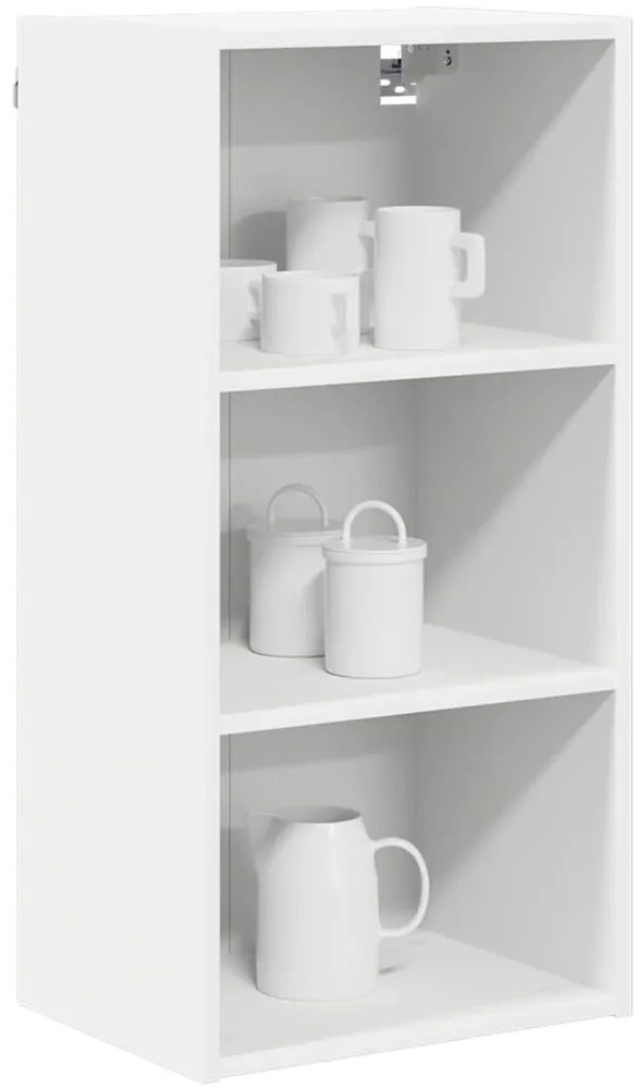 Függő szekrény polcokkal Riga Fehér 40 x 29,5 x 80 cm Faanyag