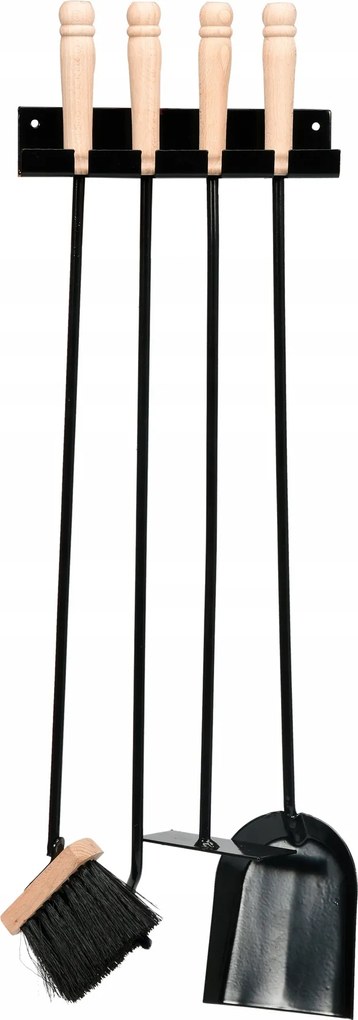 Kandalló szett Tartozékok Függő Kandallóhoz 4db Vorel Acél