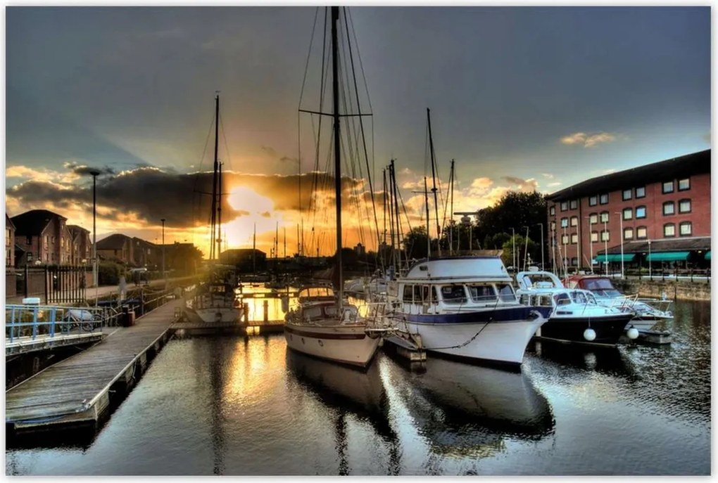 Poszterek 120x80 Nyugat a kikötőben