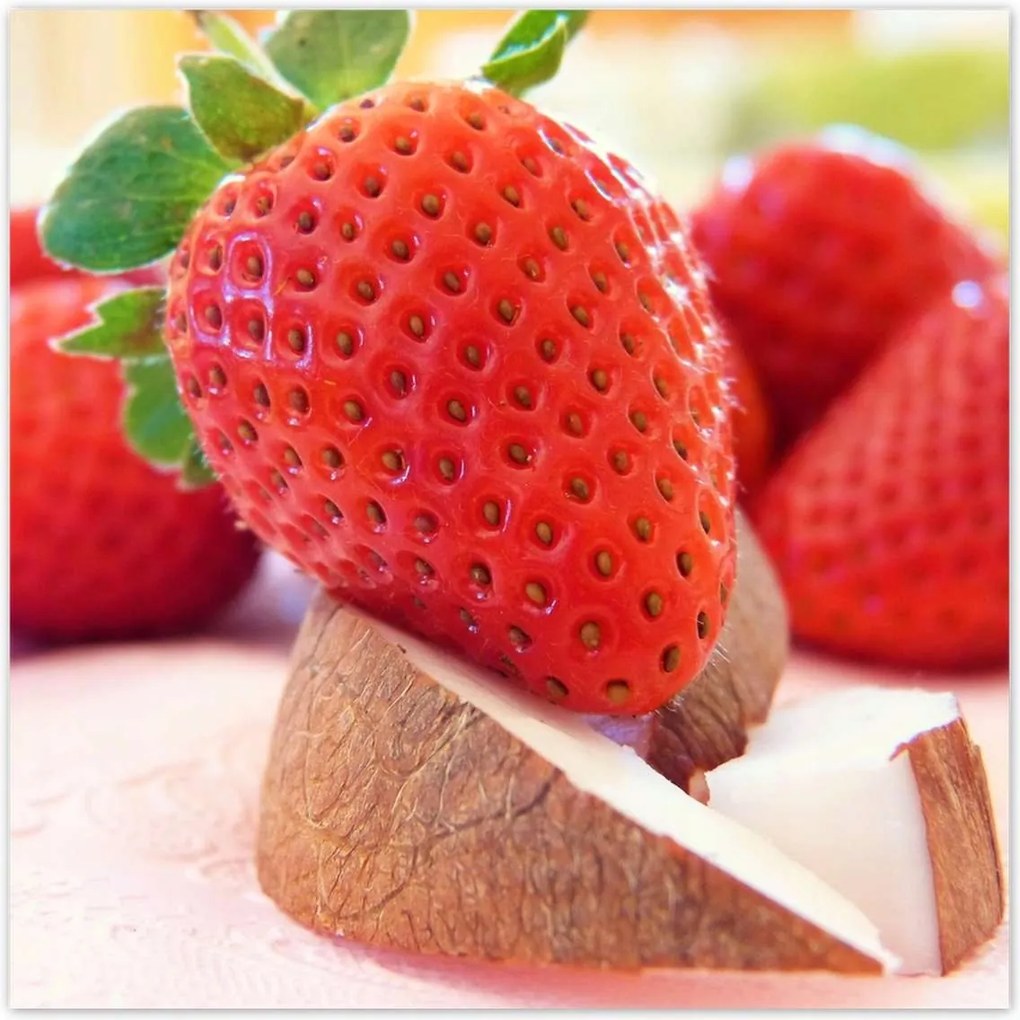 Poszterek 140x140 Friss eper Gyümölcsök