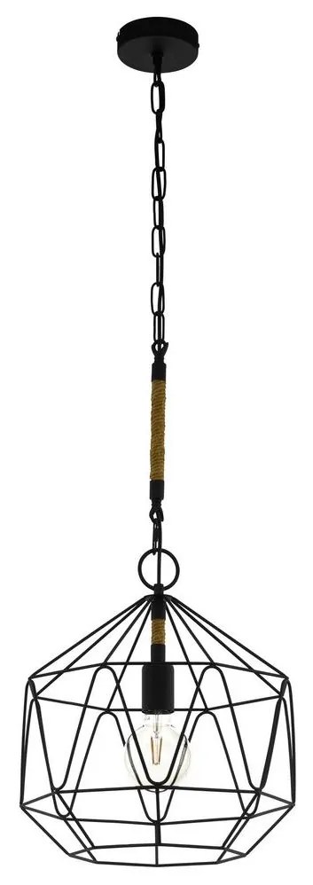 Eglo 43328 - Csillár zsinóron COTTINGHAM 1xE27/40W/230V