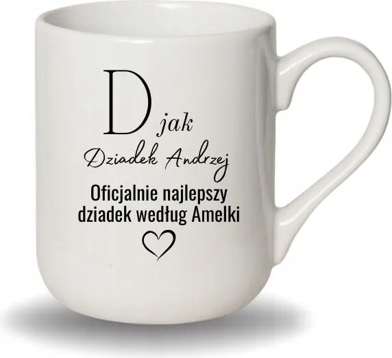 Bögre Fehér Coffee Vicces Ajándék Nagypapa Napja D Mint Nagypapa Név