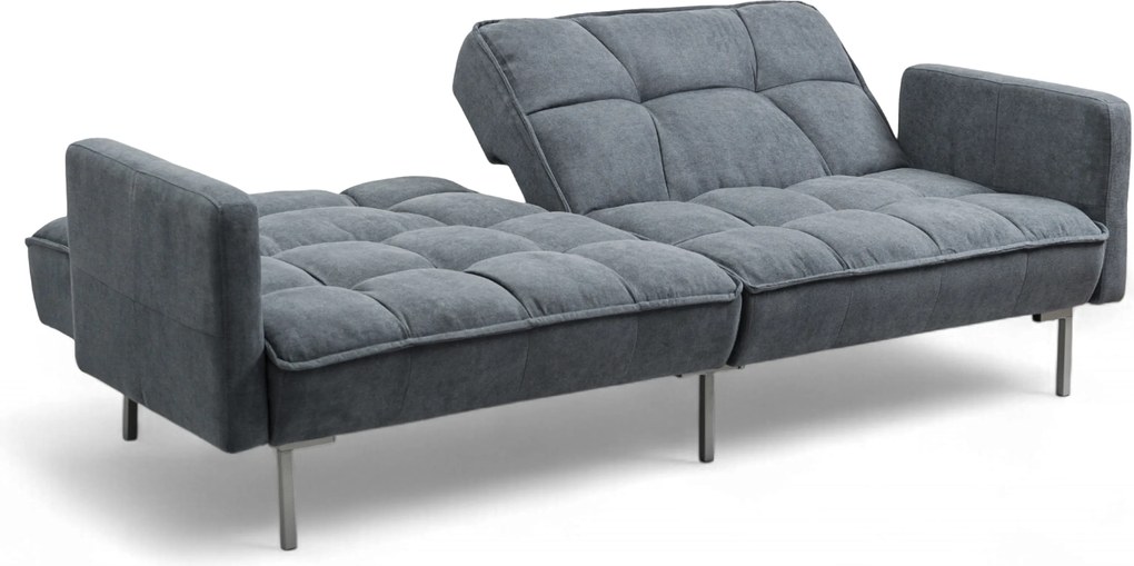 Kitalio háromszemélyes kanapé ágyneműtartóval - szürke