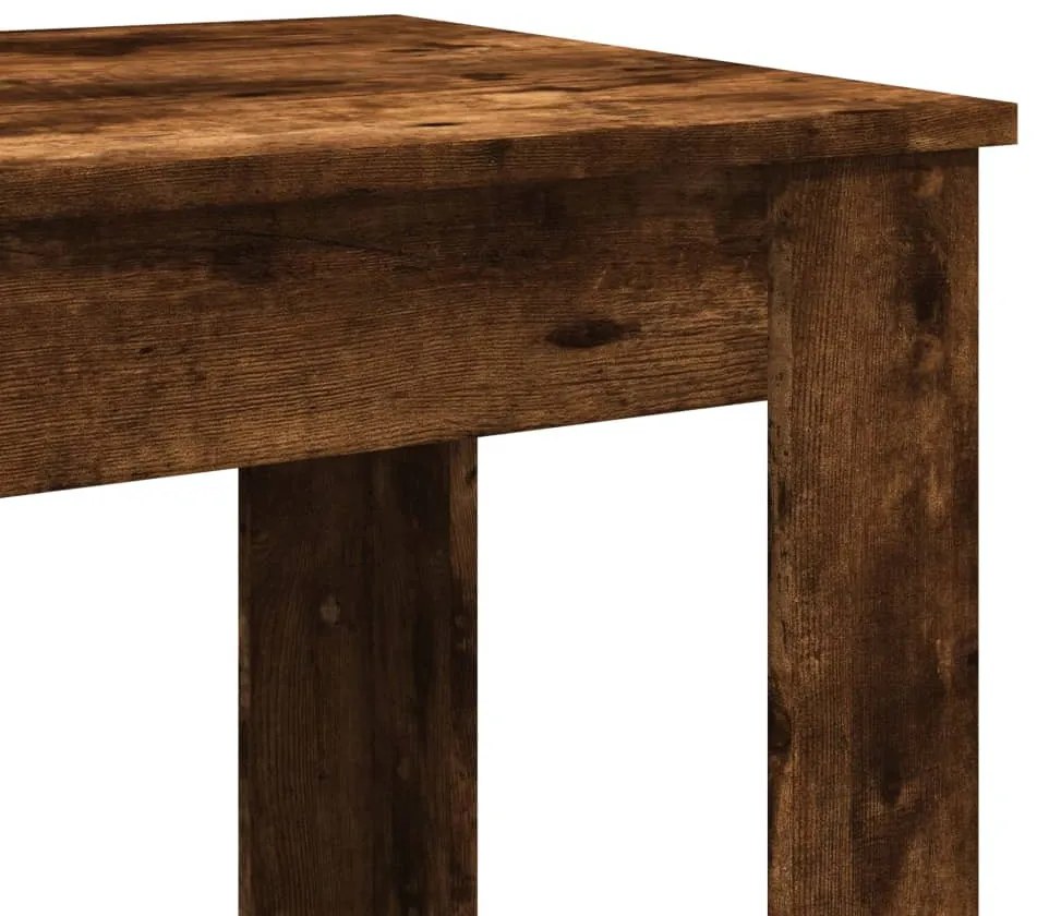 füstös tölgy színű szerelt fa bárasztal 102 x 50 x 103,5 cm