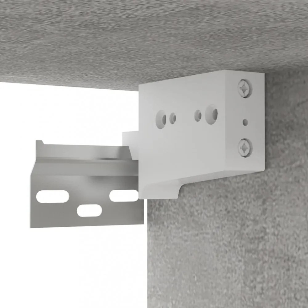 2 db betonszürke függő TV-szekrény 60 x 30 x 30 cm