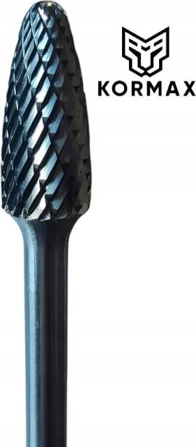 Forgó reszelő hosszú hegyes lekerekített 12x25x175x6mm keményfém