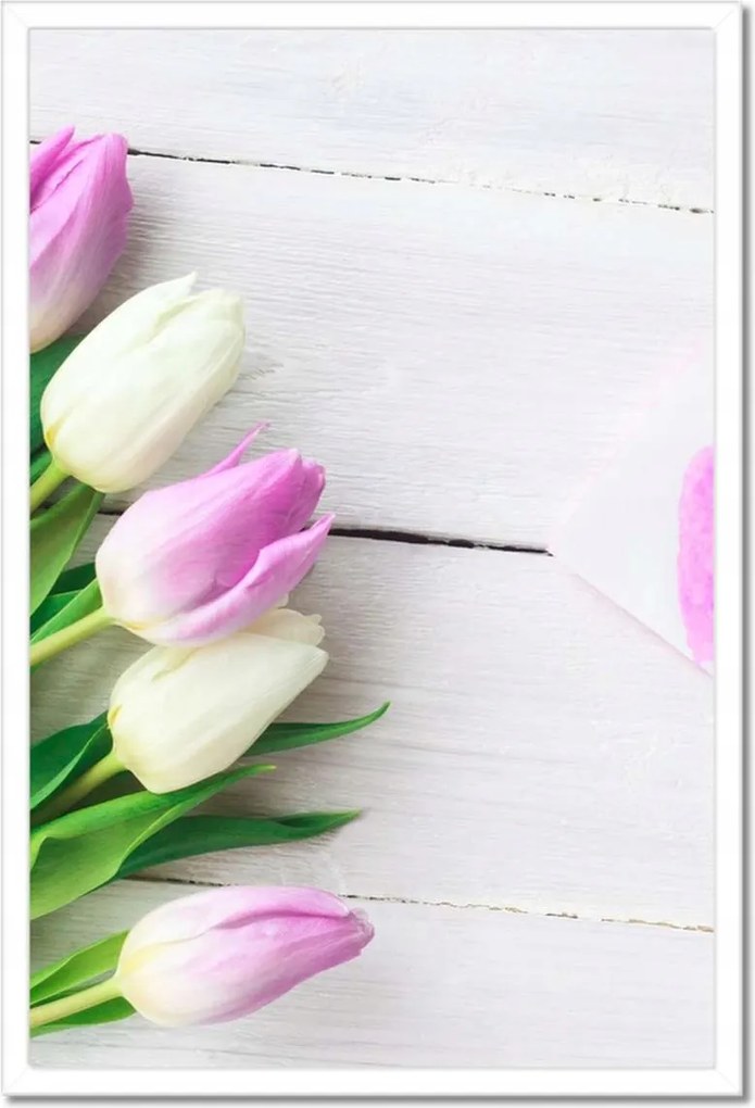 Poszterek keretben 40x60 Finom tulipánok