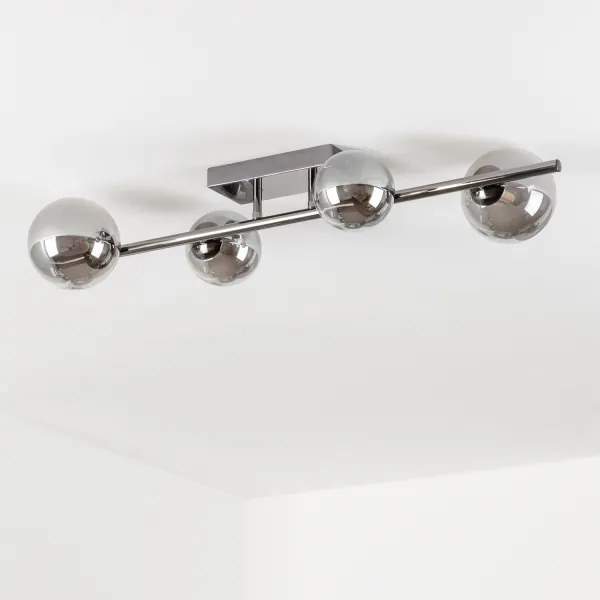 Brilagi - LED Felületre szerelhető csillár MILLA 4xG9/3W/230V fényezett króm/füstös