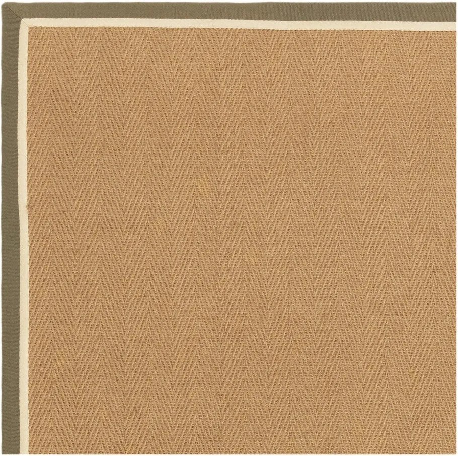 Khaki-natúr színű kétoldalas-kézi szövésű juta szőnyeg 160x230 cm Bordo Herringbone Khaki – Asiatic Carpets