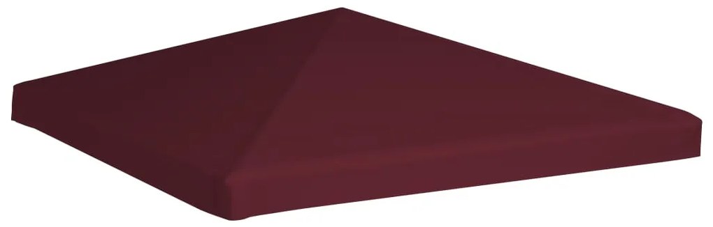 bordó pavilon tetőponyva 310 g/m² 3 x 3 m