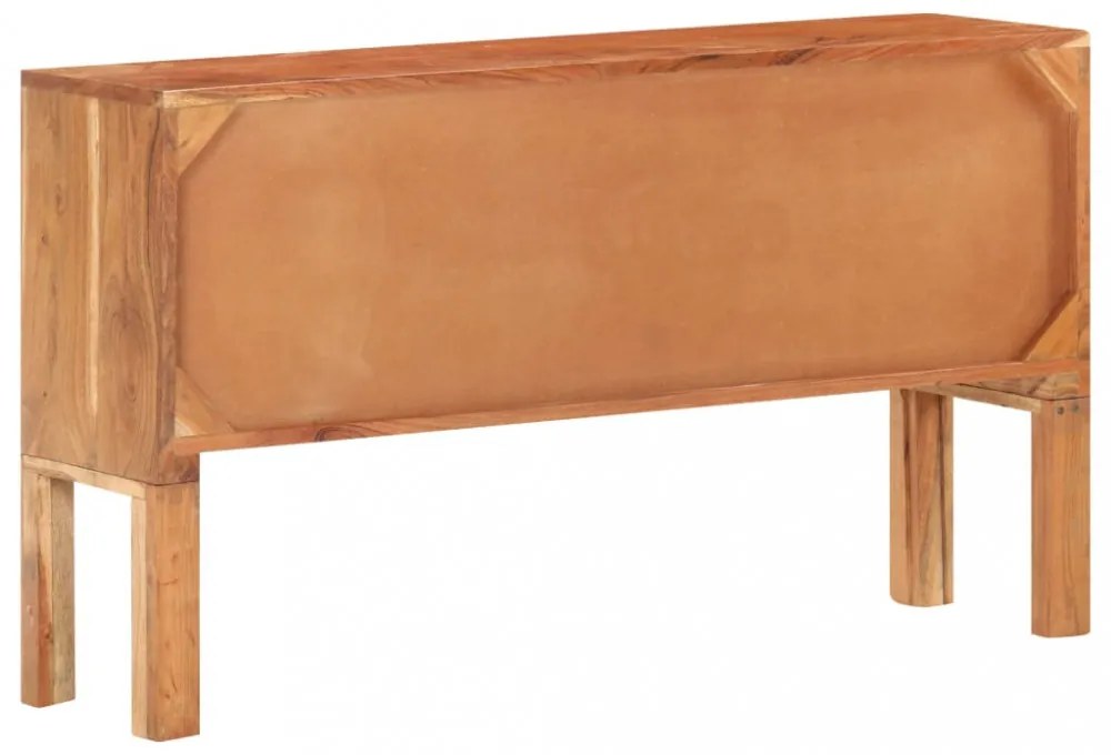 tömör akácfa tálalószekrény 116 x 30 x 66 cm