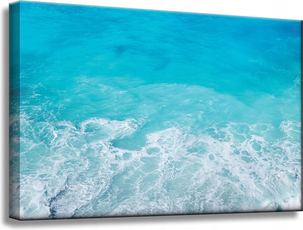 Vászonkép Hab a tengeren Hullámok Víz 60x40 cm Ideális ajándék