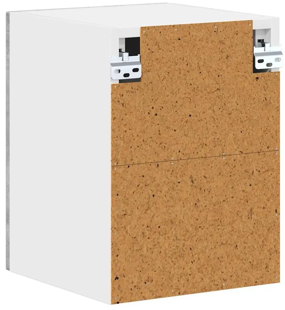 Fali konyhaszekrény 2 pcs Beton Szürke 30 x 31 x 40 cm Faanyag