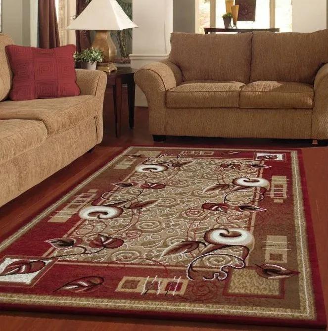 Piros, nappaliba való szőnyegek Szélesség: 300 cm | Hossz: 400 cm