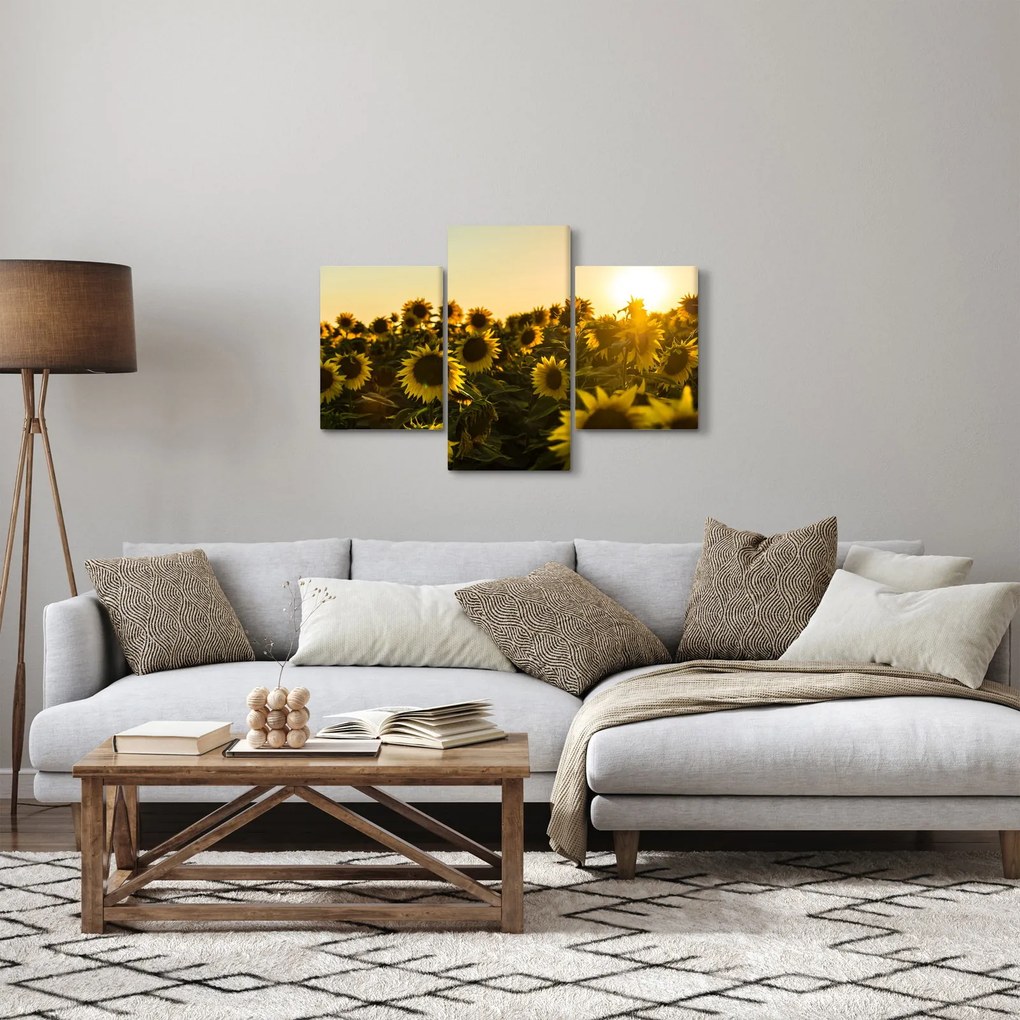 A napraforgó mező képe (90x60 cm)