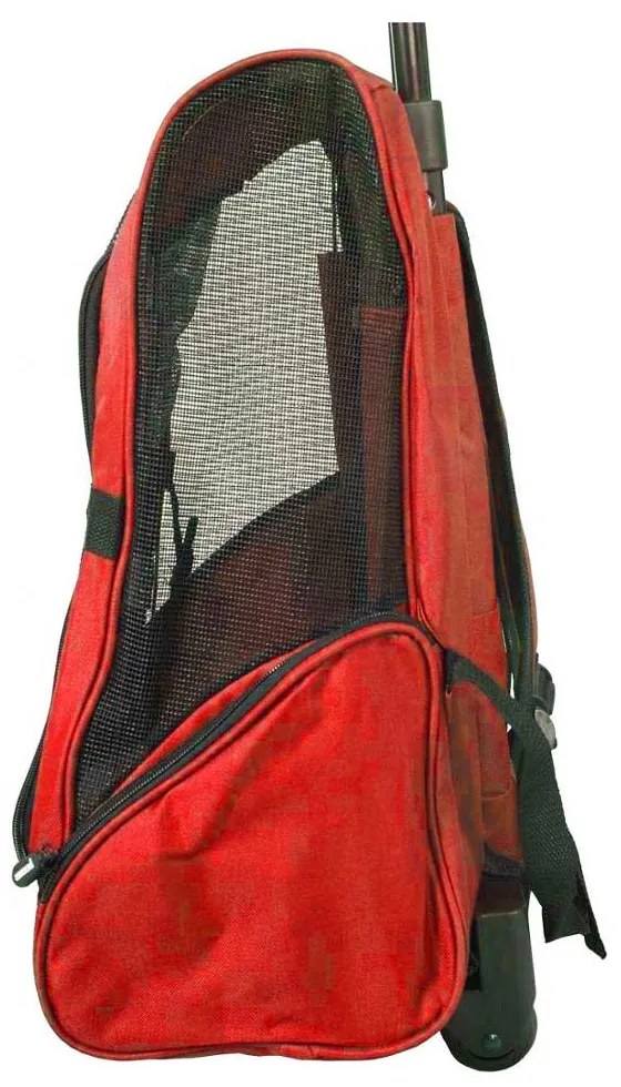 2 az 1-ben húzható kisállat hordozó, több színben-piros