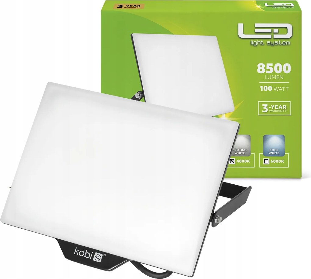 Halogén Led fényvető 100W 4000K IP65 8500lm