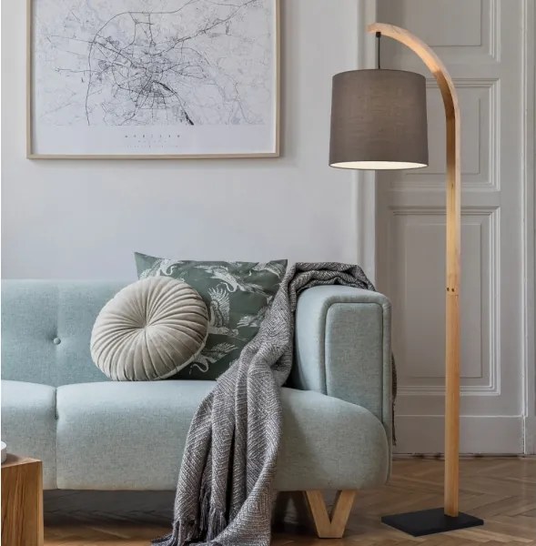 HANA állólámpa 1xE27/40W/230V barna