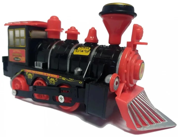 Star Toys Mozdony Fekete-piros Fény Hang (829-7)