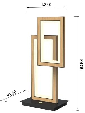 Wofi 8023-206 - PESCARA LED érintős asztali lámpa, 21W, 230V, dimmelhető