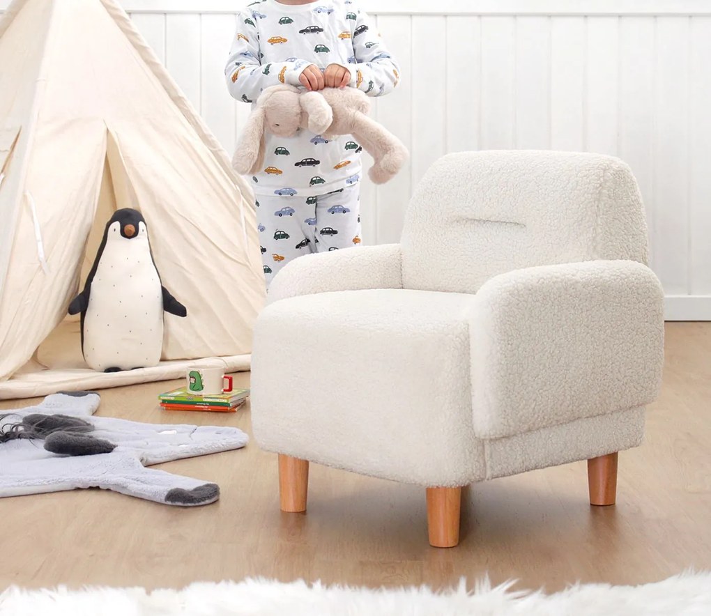 Gyerek ülőke Cobie Teddy - White