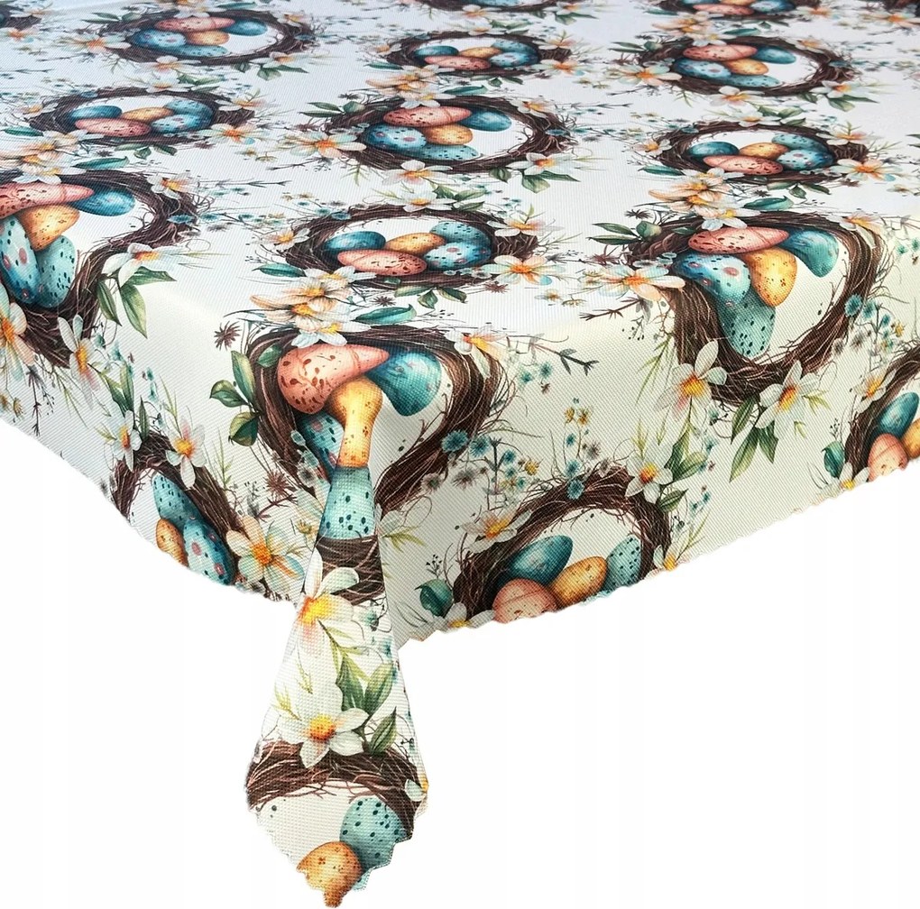 Abrosz Foltálló Húsvéti koszorú Színes húsvéti tojás 130x180 cm