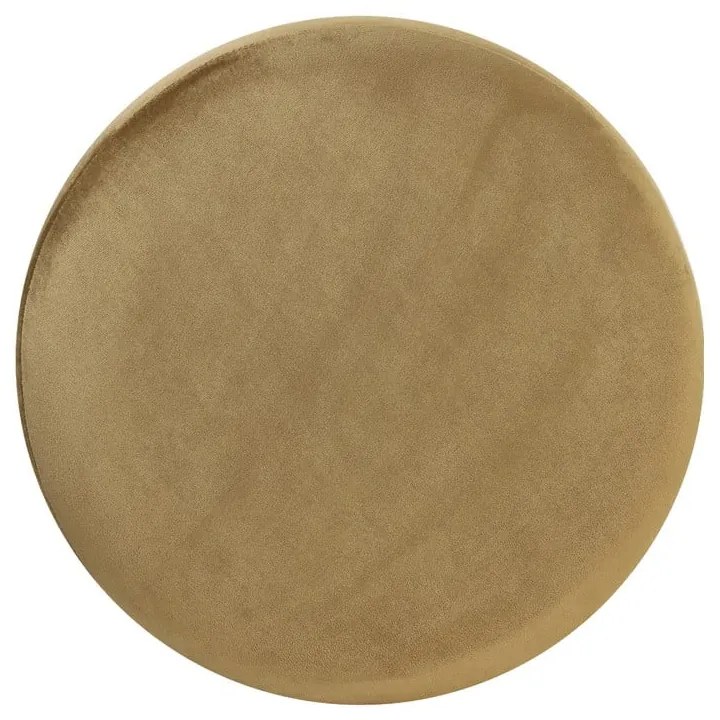 Aranyszínű-világosbarna bársony puff Nadien – Light & Living