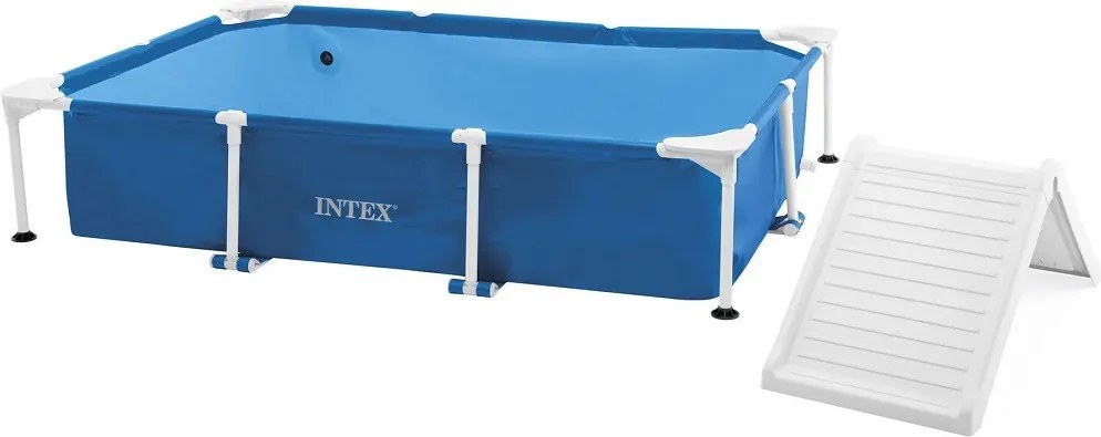 INTEX Rectangular Frame Baby Pool Set fémvázas medence szett, rámpával, 229 x 152 x 45.7 cm (48404)