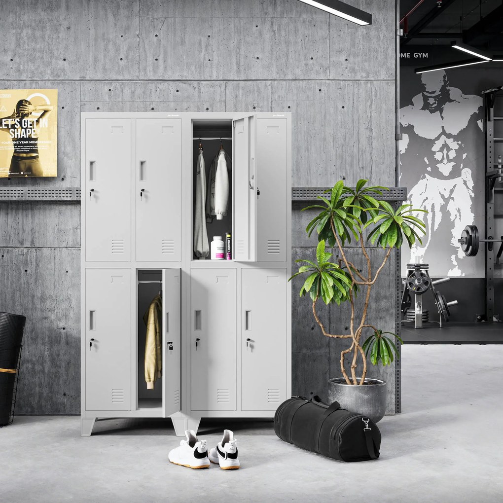 BHP munkaruhaszekrény szürke: BARTEK 2 Plus