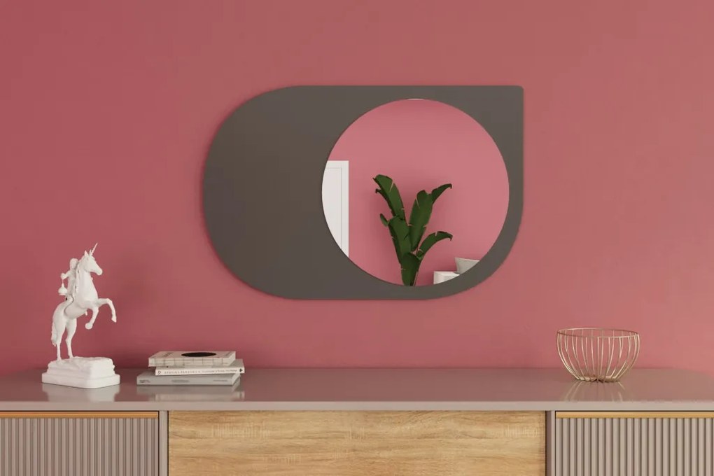 Pubble tükör, antracit, 60 cm