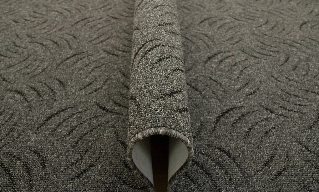 200x400 cm Sötétszürke Fekete Presto Szőnyeg Hurokszőnyeg