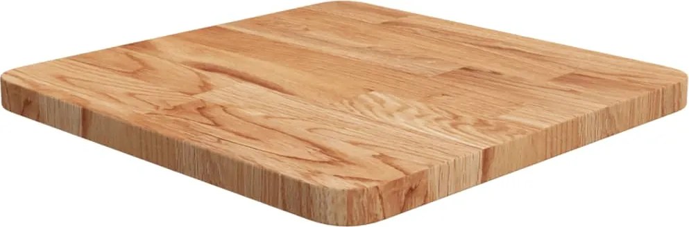 vidaXL világosbarna kezelt tömör tölgyfa négyzet asztallap 40x40x2,5cm