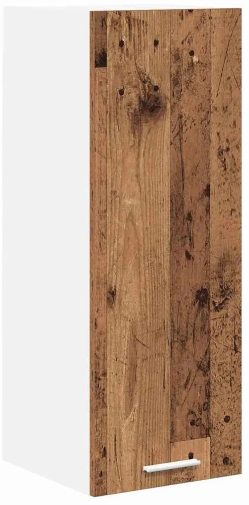 Függő szekrény Riga 2 pcs Régi fa és fehér 30 x 31 x 80 cm