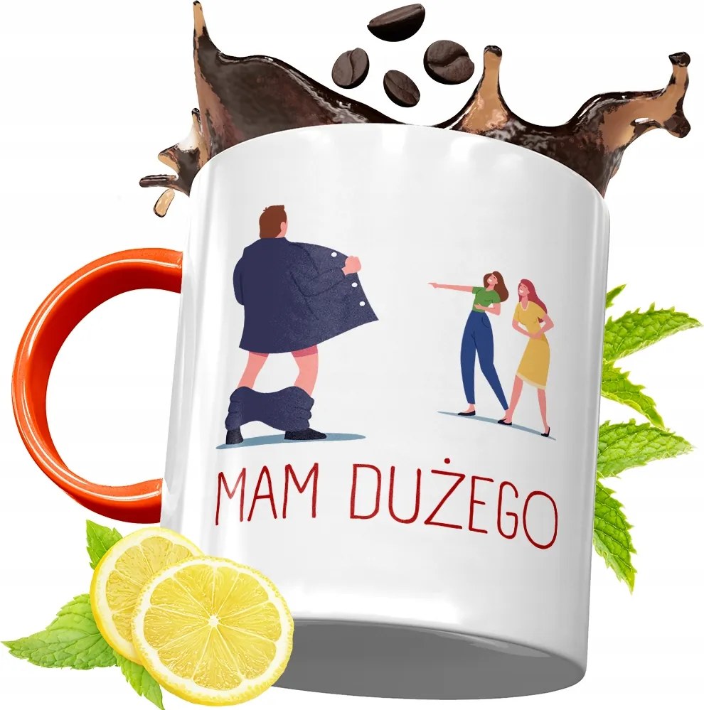 Narancssárga Vicces Bögre Vicces Ajándék fényképes nyomtatással