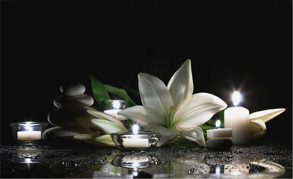 Fotótapéta Falra az előszoba konyhájába Relaxációs jelenet 416x254 Ragasztó