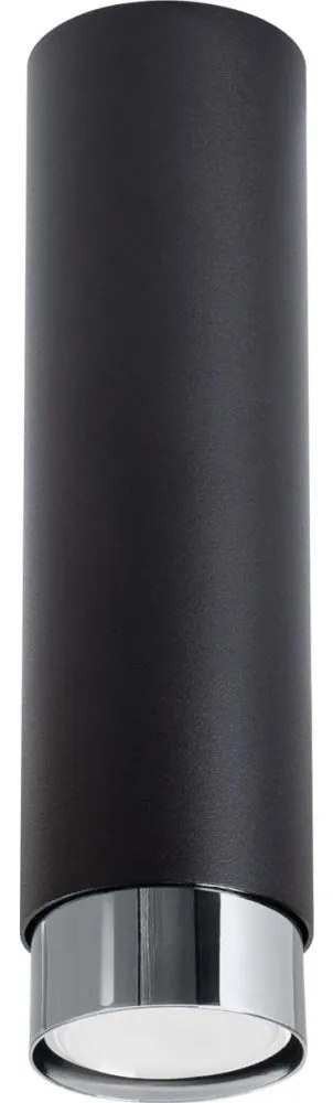 Sollux SL.1409 - Spotlámpa NERO 1xGU10/10W/230V 22,5 cm fekete/fényezett króm