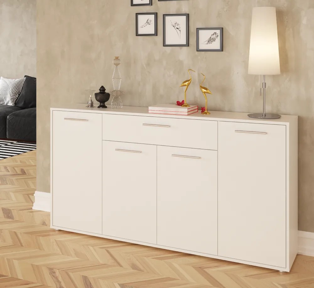 Komód, fehér, LUNIA