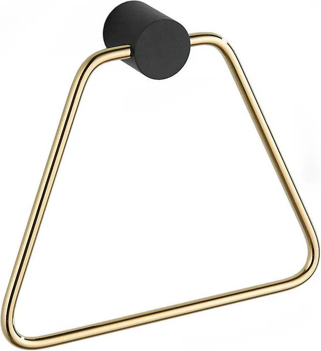Mexen Aron törölközőtartó, fekete/arany - 7088132-57