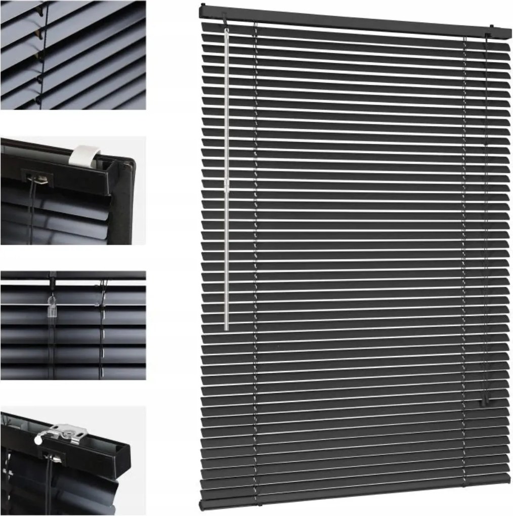 Redőny Alumínium Redőny Fekete 100 X 220 CM